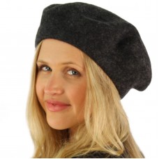 Classic Winter 100% Wool Warm French Basque Beret Tam Beanie Hat Cap Charcoal 741459484231 eb-78898817